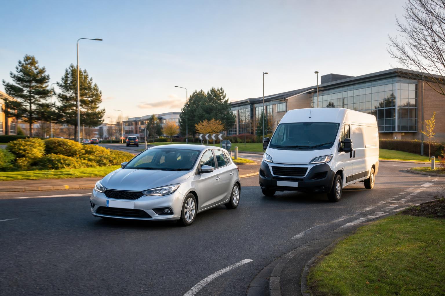 Hire van in Eastleigh near key local routes and town access roads